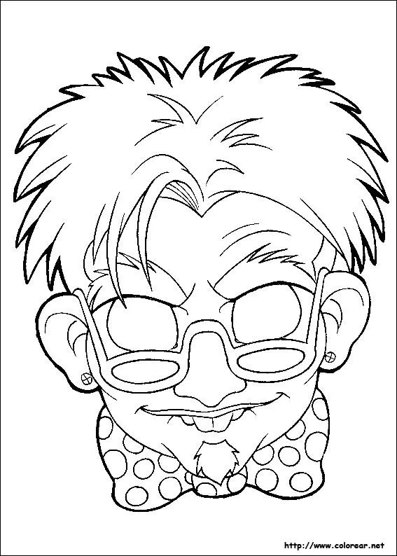 Dibujos para colorear de Máscaras de Halloween Dibujos para colorear de Máscaras de Halloween