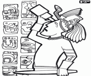 Dibujos para colorear de Mayas - Imperio Maya , dibujos para ... Dibujos para colorear de Mayas - Imperio Maya , dibujos para ...