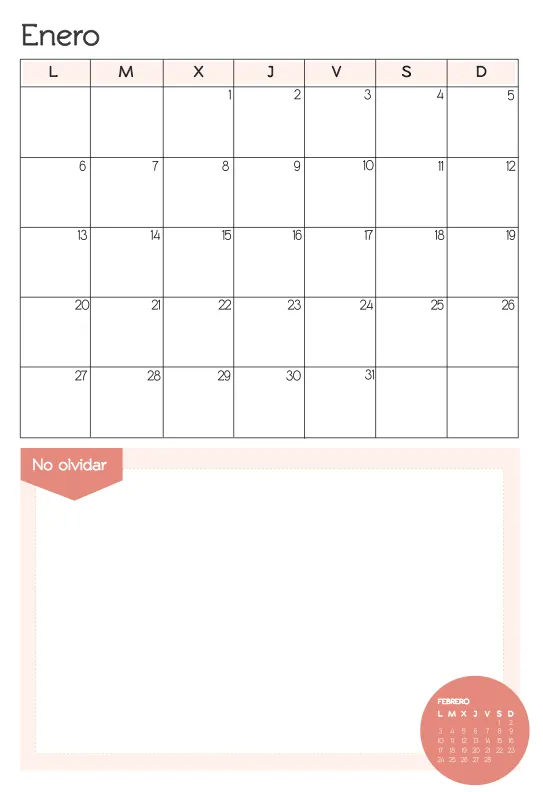 Dibujos para Colorear: Mes de Enero 2014 para imprimir