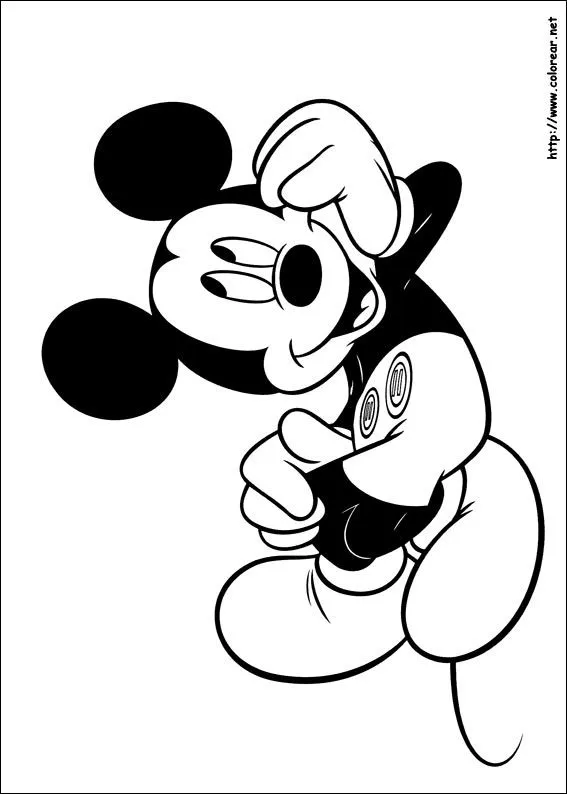 Dibujos de Mickey para colorear en Colorear.net Dibujos de Mickey para colorear en Colorear.net