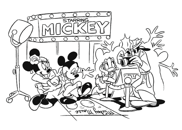Personajes de la casa de Mickey Mouse para colorear - Imagui