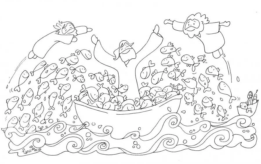 ᐅ DIBUJOS para COLOREAR los MILAGROS de JESÚS ᐅ DIBUJOS para COLOREAR los MILAGROS de JESÚS