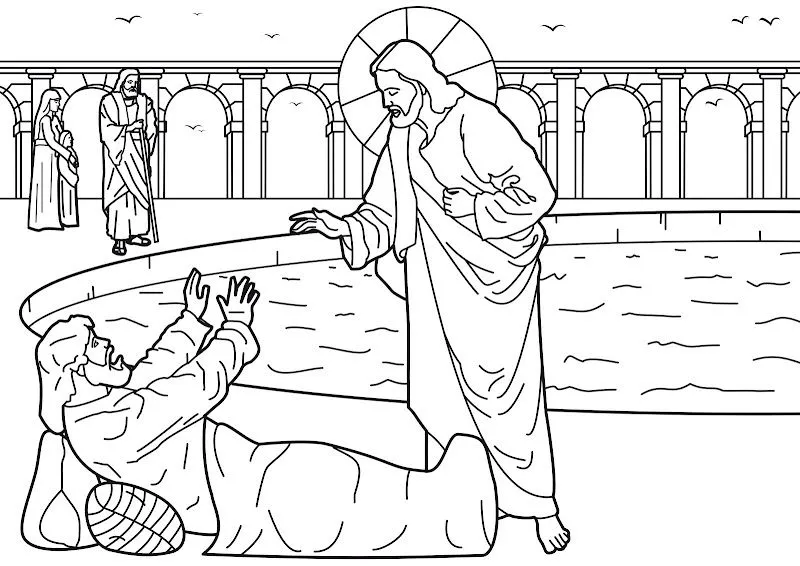 Los 10 milagros de Jesus para niños para colorear - Imagui Los 10 milagros de Jesus para niños para colorear - Imagui