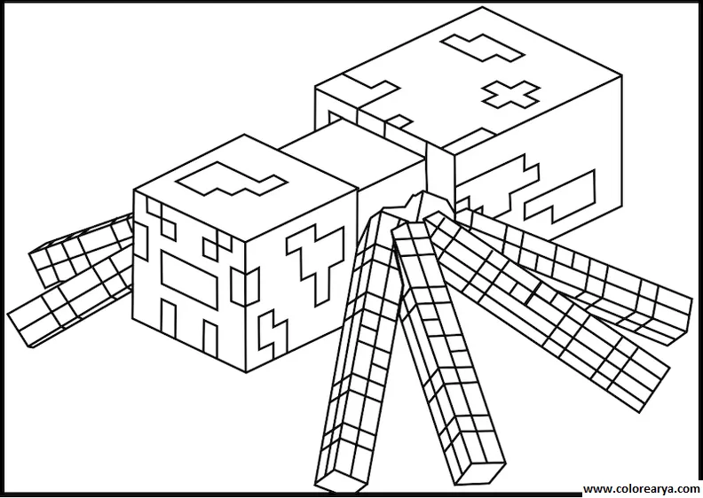 Dibujos minecraft para pintar - Imagui