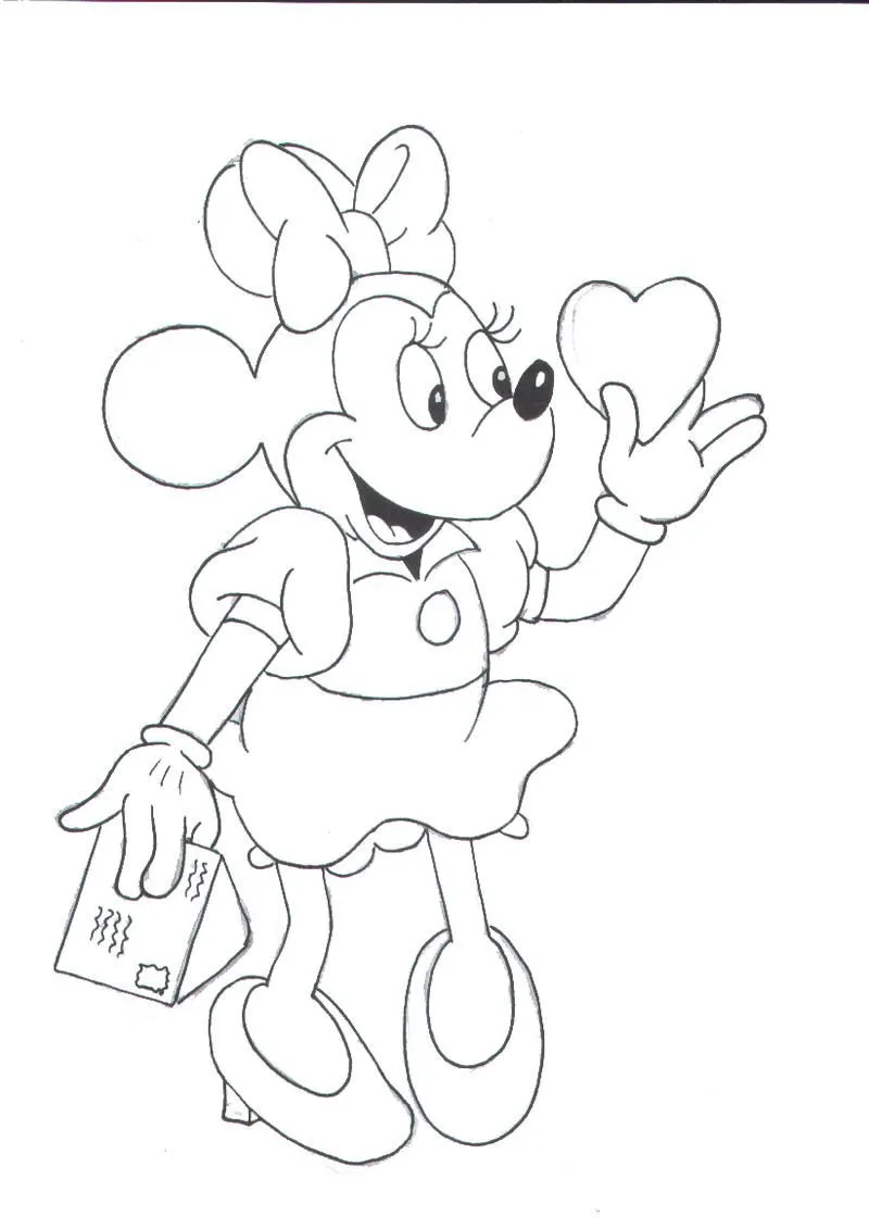 Dibujos para colorear de minnie mouse - Dibujos para colorear ... Dibujos para colorear de minnie mouse - Dibujos para colorear ...
