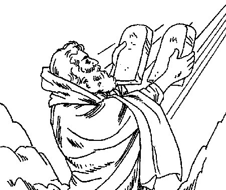 Dibujos de Moises para Colorear ~ Dibujos Cristianos Para Colorear