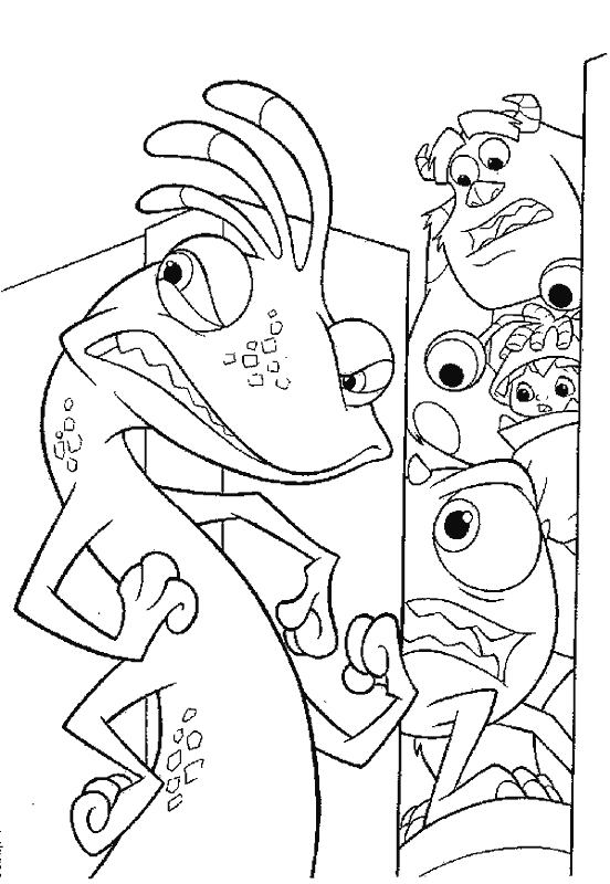 Dibujos para colorear de Monsters, Inc, Monstruos S.A, Plantillas ... Dibujos para colorear de Monsters, Inc, Monstruos S.A, Plantillas ...