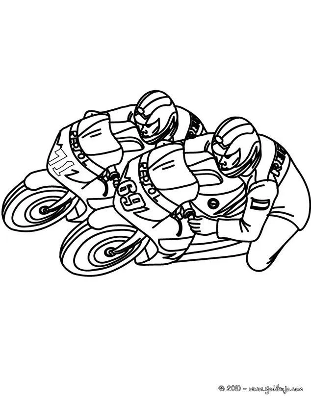 Dibujos para colorear MOTOS - 20 dibujos de moto para pintar y ...