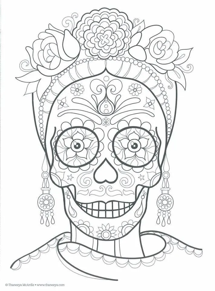 Dibujos para colorear el día de los muertos (53) | Mandalas de calaveras, Calaveras mexicanas para colorear, Calaveras para colorear Dibujos para colorear el día de los muertos (53) | Mandalas de calaveras, Calaveras mexicanas para colorear, Calaveras para colorear