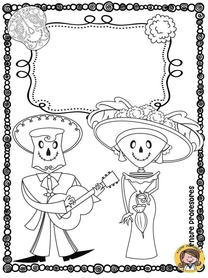 Dibujos para colorear el día de los Muertos | Halloween preescolar, Actividades de halloween, Dia de los muertos Dibujos para colorear el día de los Muertos | Halloween preescolar, Actividades de halloween, Dia de los muertos