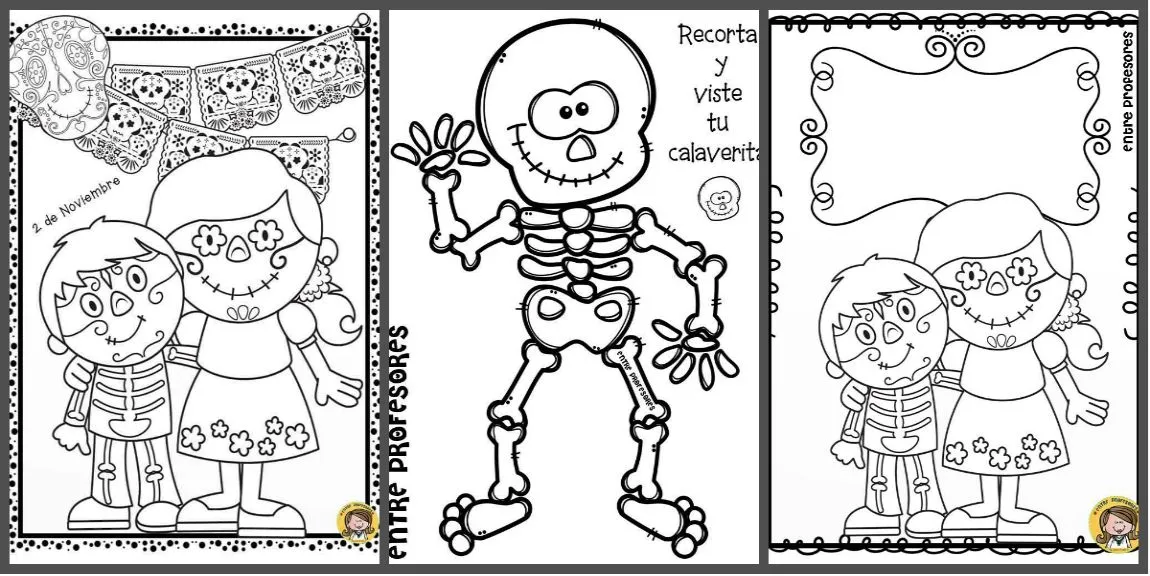 Dibujos para colorear el día de los Muertos – Imagenes Educativas Dibujos para colorear el día de los Muertos – Imagenes Educativas