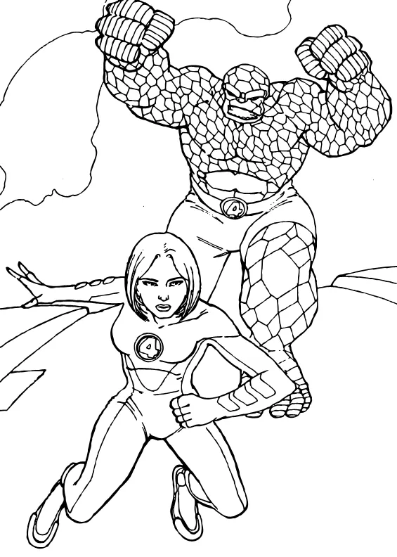 Dibujos para colorear MUJER INVISIBLE, La Mujer Invisible y ... Dibujos para colorear MUJER INVISIBLE, La Mujer Invisible y ...