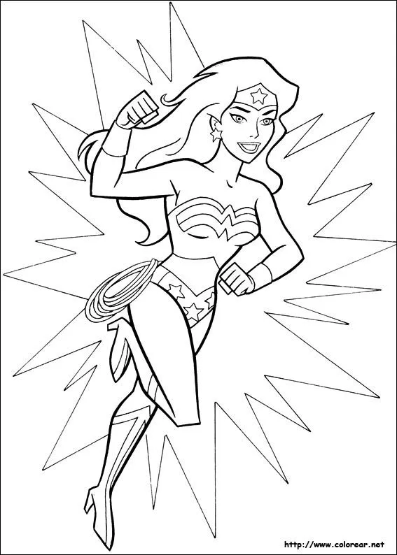 Dibujos para colorear de Mujer Maravilla