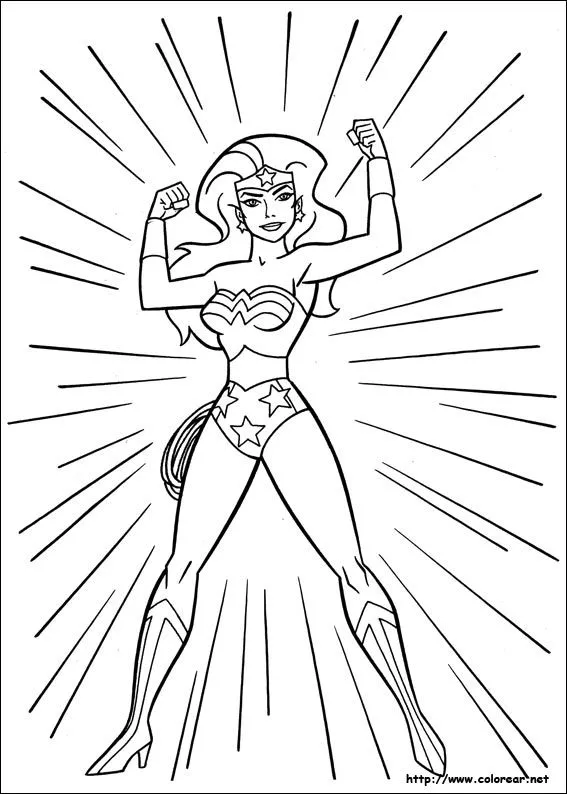 Dibujos para colorear de Mujer Maravilla