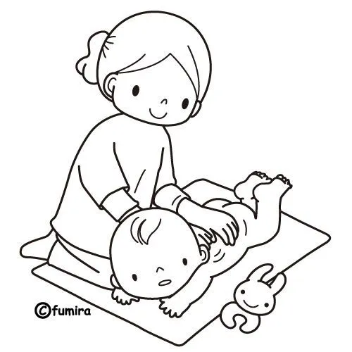Dibujo para colorear mamá embarazada - Imagui