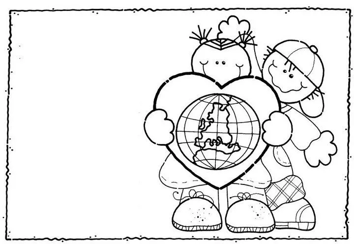 Dibujos para colorear del dia internacional de la salud - Imagui