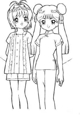 Dibujos para colorear: Muñecas manga para colorear Dibujos para colorear: Muñecas manga para colorear