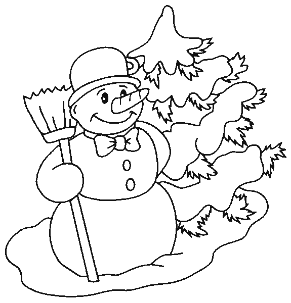 Dibujos para colorear de Muñecos de Nieve en navidad, Plantillas ... Dibujos para colorear de Muñecos de Nieve en navidad, Plantillas ...