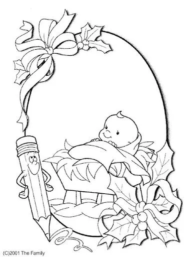 DIBUJOS PARA COLOREAR NACIMIENTO DE JESUS