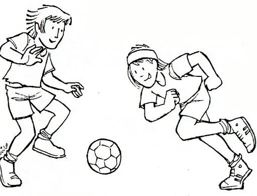 Dibujos para colorear de un niño jugando futbol - Imagui Dibujos para colorear de un niño jugando futbol - Imagui