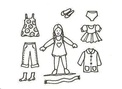 Dibujo de vestido para colorear﻿ - vestidos.
