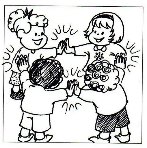 Juegos de patio para colorear - Imagui