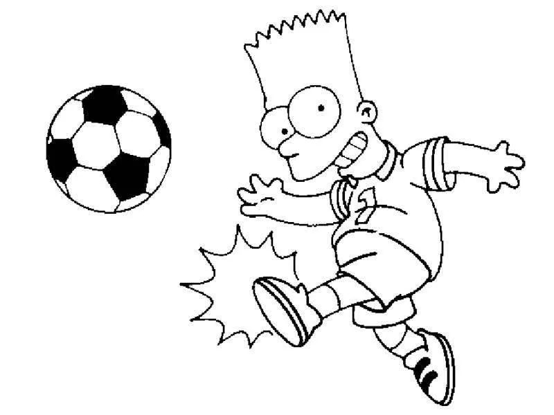 dibujos para colorear de ninos jugando pelota
