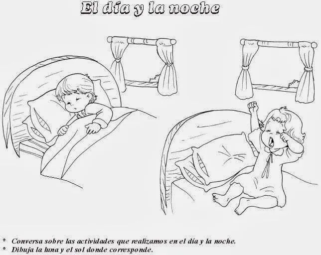 Dibujos para colorear del dia y la noche para preescolar - Imagui Dibujos para colorear del dia y la noche para preescolar - Imagui