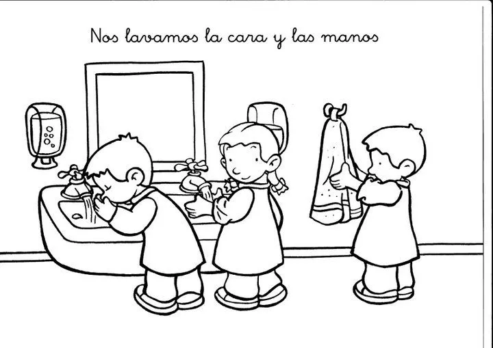 Dibujos para colorear de normas de convivencia para niños de ...