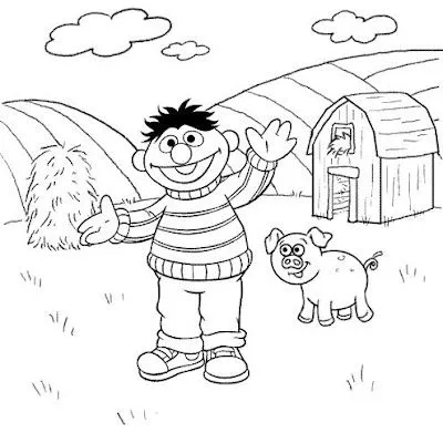 DIBUJOS PARA COLOREAR: DIBUJO BARRIO SESAMO PARA PINTAR DIBUJOS PARA COLOREAR: DIBUJO BARRIO SESAMO PARA PINTAR