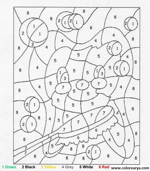 Numeros del 1 al 10 con dibujos para colorear - Imagui Numeros del 1 al 10 con dibujos para colorear - Imagui