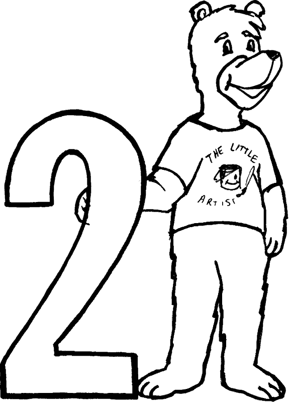 Numeros 2 para colorear - Imagui