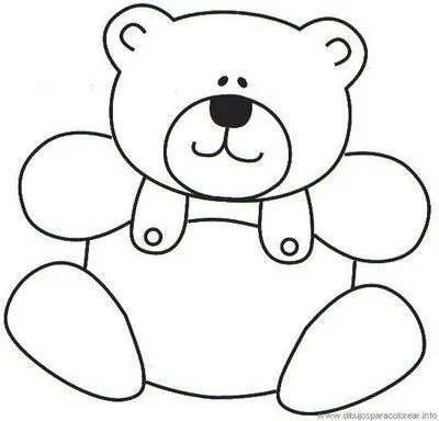DIBUJOS PARA COLOREAR: OSITO PARA COLOREAR
