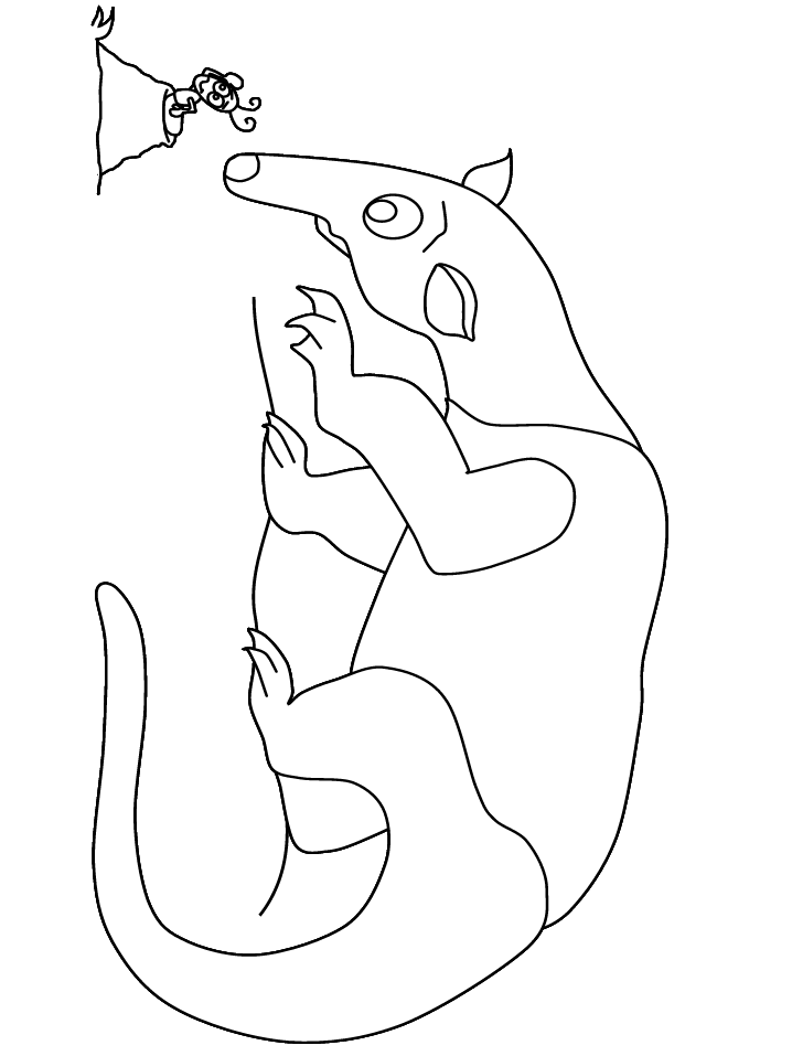 Dibujos para colorear de Osos hormigueros, Plantillas para ... Dibujos para colorear de Osos hormigueros, Plantillas para ...
