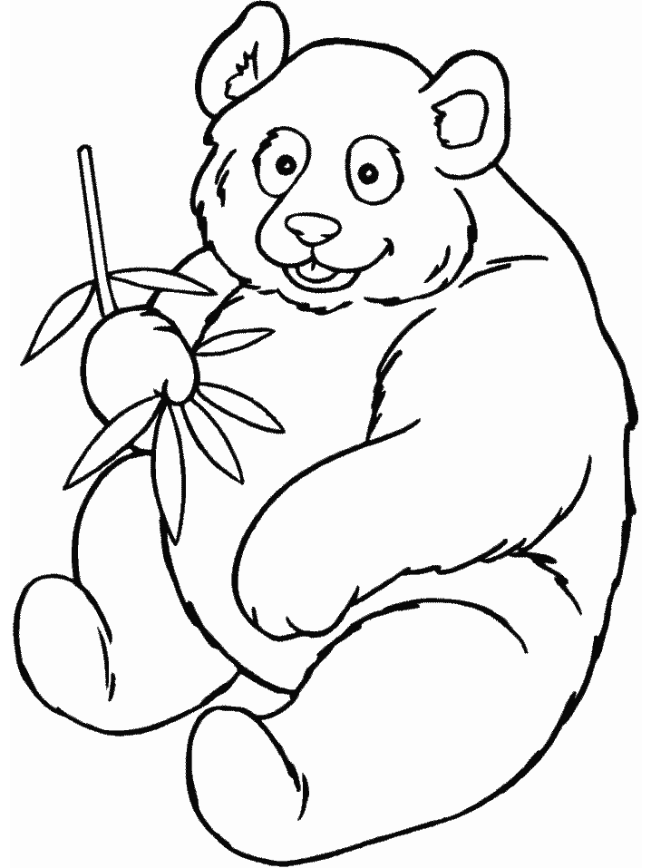 Dibujos para colorear de Osos Panda, Ailuropoda melanoleuca ...