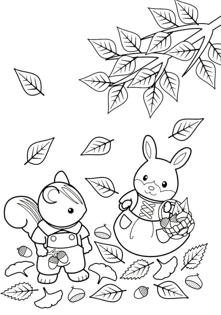 Dibujos para colorear Otoño. 120 Dibujos para colorear para niños Dibujos para colorear Otoño. 120 Dibujos para colorear para niños