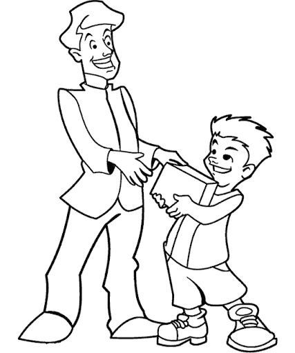 Dibujos para colorear del día del padre | Manualidades Infantiles