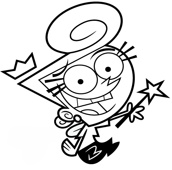 Dibujos de Padrinos Mágicos para colorear | Dibujos Para Colorear Dibujos de Padrinos Mágicos para colorear | Dibujos Para Colorear