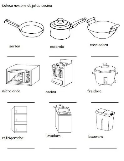 DIBUJOS DE COCINA PARA COLOREAR DIBUJOS DE COCINA PARA COLOREAR
