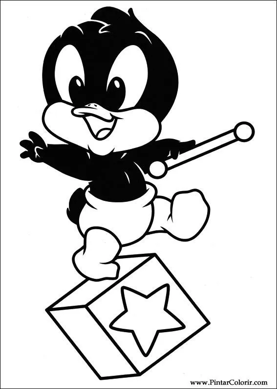 Dibujos para pintar y Color Baby Looney Tunes - 002 Imprimir Diseño
