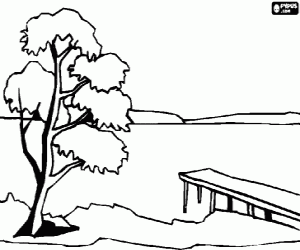 Dibujos para colorear de Paisajes de agua , dibujos para imprimir ...