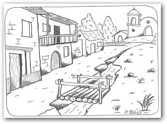 Dibujos para colorear paisajes | Fotos o Imágenes | Portadas para ...