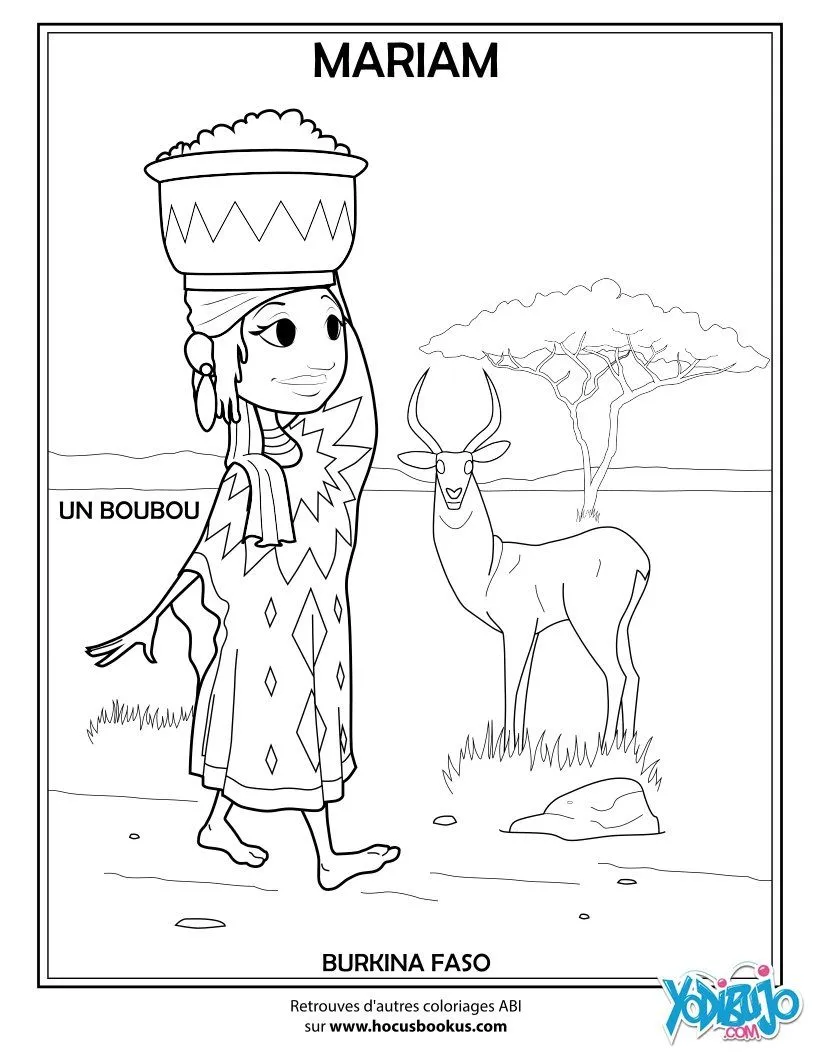 Dibujos para colorear los PAISES, Mariam de Africa del Oeste para ... Dibujos para colorear los PAISES, Mariam de Africa del Oeste para ...