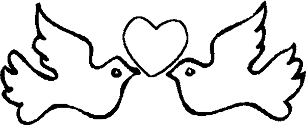 Dibujos para colorear de Animales enamorados, Plantillas para ... Dibujos para colorear de Animales enamorados, Plantillas para ...
