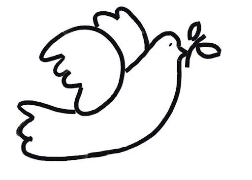 Dibujos para colorear palomas de la paz | Colorear
