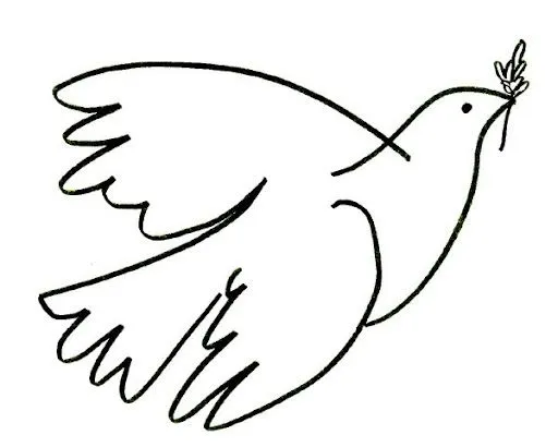 Dibujos para colorear palomas de la paz | Colorear Dibujos para colorear palomas de la paz | Colorear