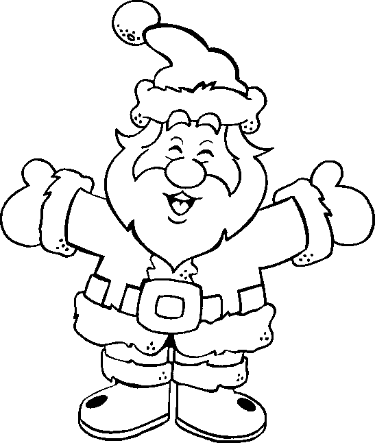 Dibujos para colorear de Papa Noel, Santa Claus, Viejito Pascuero ...