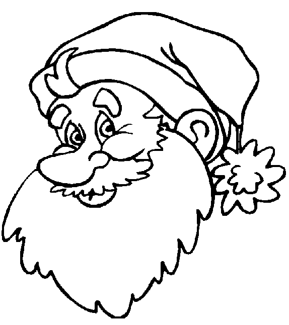 Dibujos para colorear de Papa Noel, Santa Claus, Viejito Pascuero ...