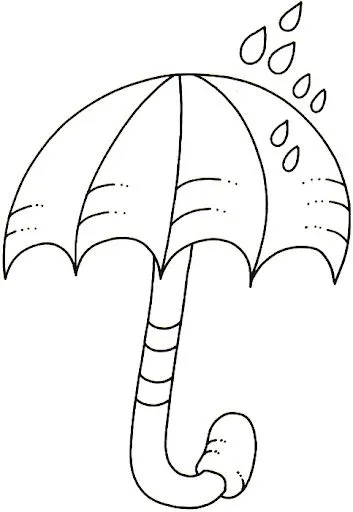 DIBUJOS PARA COLOREAR PARAGUAS | Dibujos para colorear