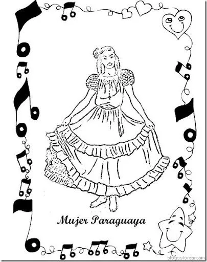Dibujos para colorear Paraguay | Colorear
